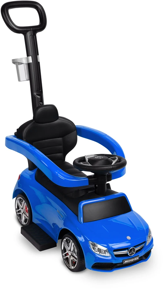 Машинка для катання Caretero (Toyz) Mercedes AMG C63 з батьківською ручкою Blue